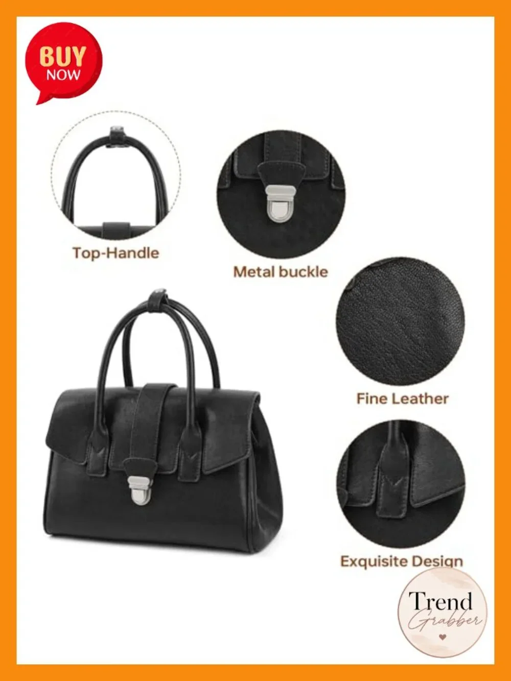 Vegan Leather Top Handle Satchel Tote Convertible Crossbody